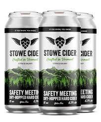 Stowe Cider - Safety Meeting Cider (4 pack cans) (4 pack cans)