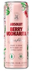 Absolut - Berry Vodkarita Sparkling (4 pack cans) (4 pack cans)