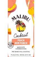 Malibu - Peach Cocktail (4 pack cans) (4 pack cans)