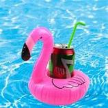 Pink Flamingo - Inflatable Plastic Drink Holder 0