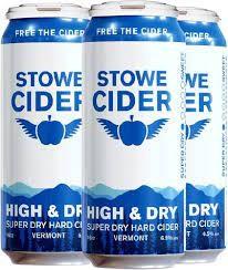 Stowe - High & Dry Cider (4 pack cans) (4 pack cans)